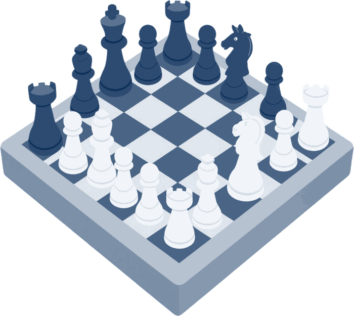 Illustration d’un jeu d’échecs