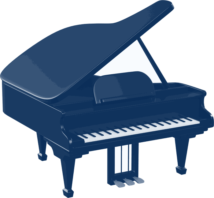 Illustration d’un piano à queue